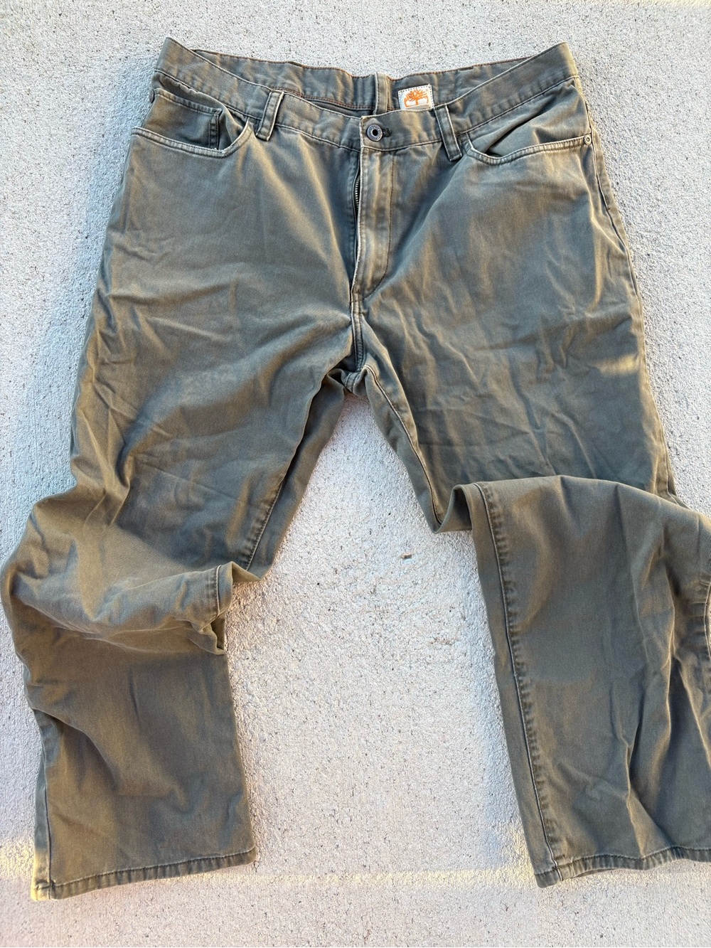 Timberland Olive Straight-Leg Jeans